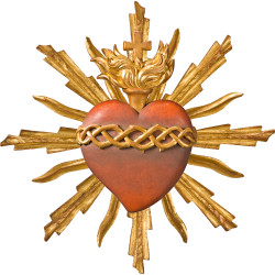 Sacrado Corazón de Jesús con aureola
